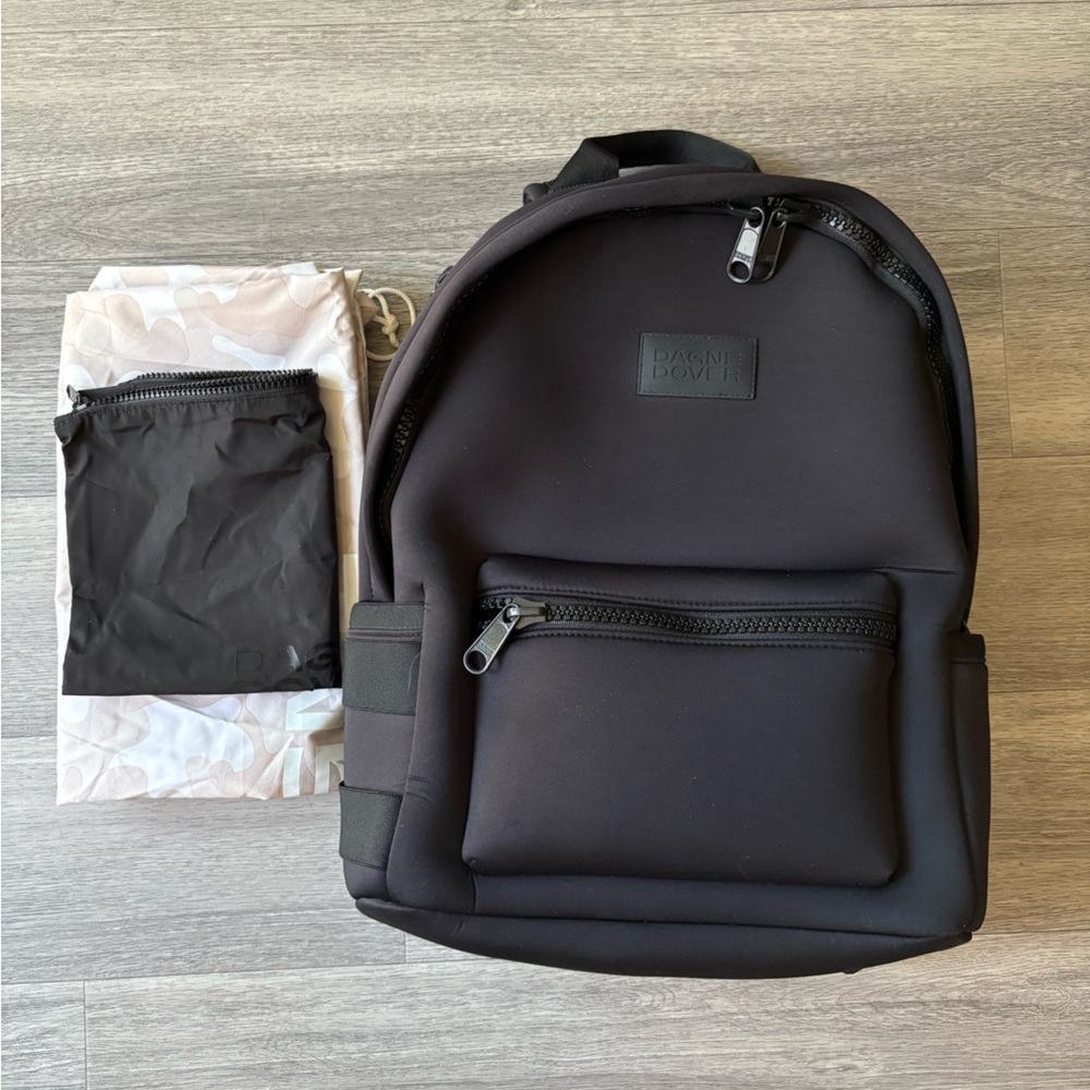 Dagne Dover Large Dakota Neoprene Backpack Black
